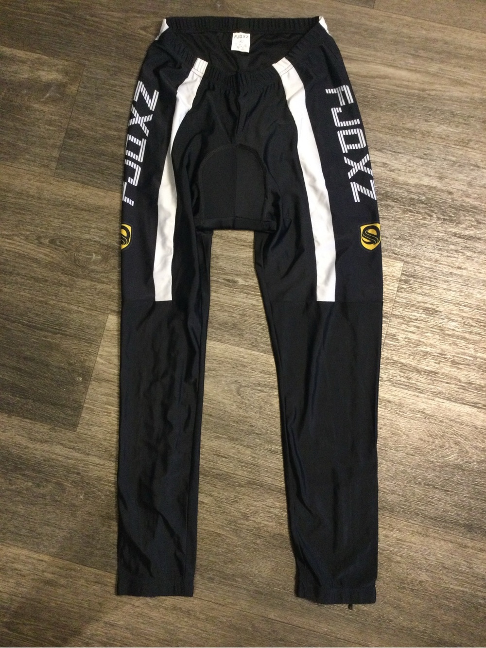 FJQXZ Racing Black and White Cycling Pants